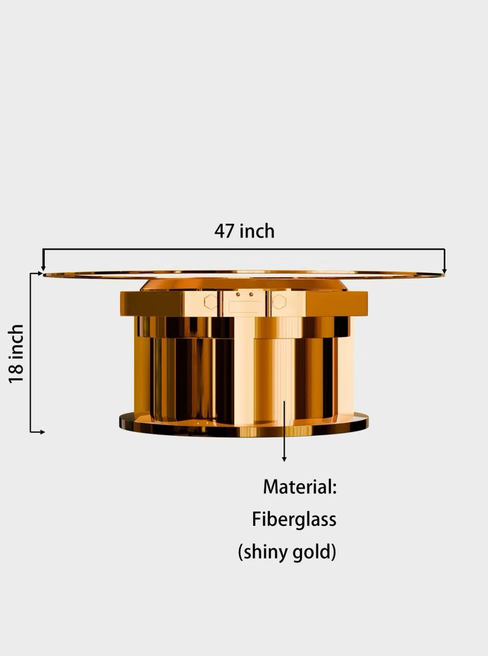 Luxury Octagonal Table  (47” Glass Top)
