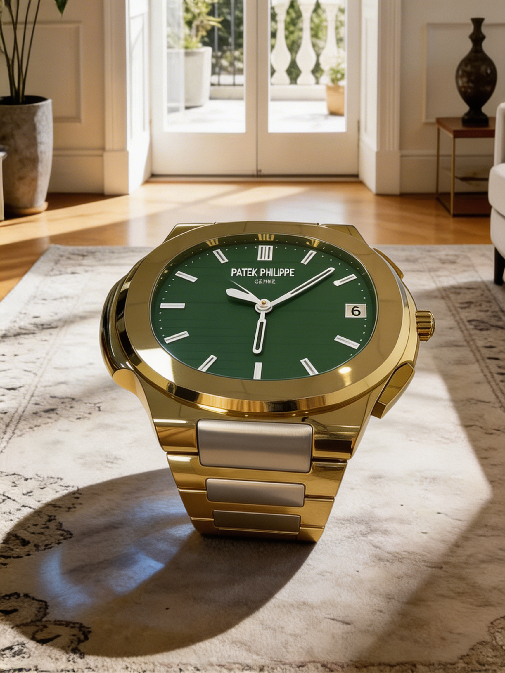 Luxury Heritage Table (Green Dial)